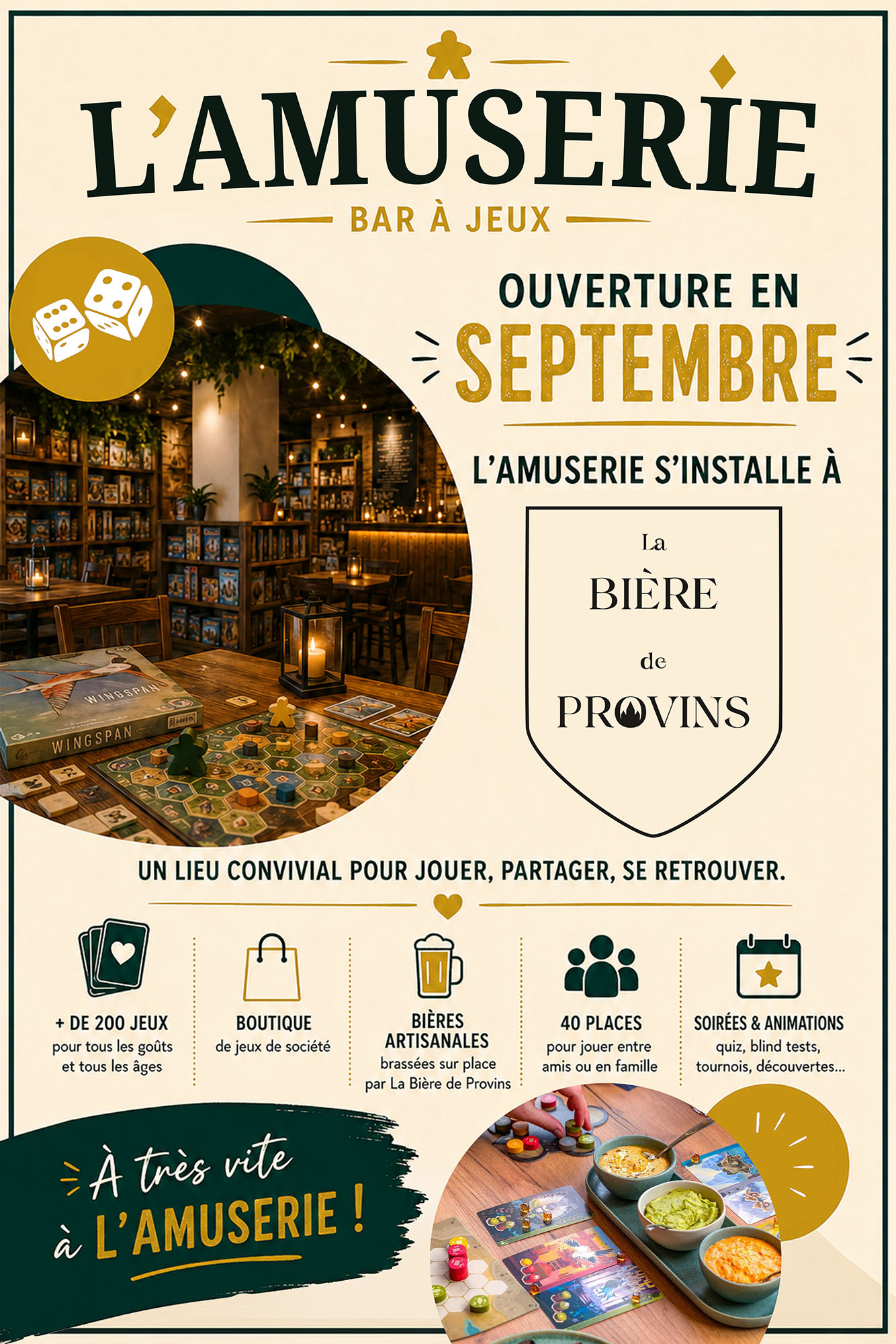 Affiche de l'ouverture de l'Amuserie
